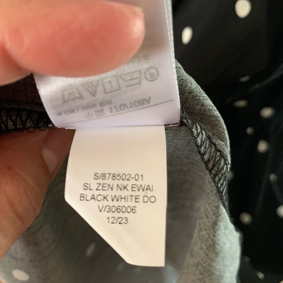 New GAP Viscose Polka Dot Coquette Dress Black & White XL Picnic - Picture 13 of 14